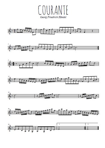 Courante en fa de Georg Friedrich Händel